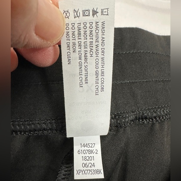 Yogalicious Lux Scuba Jamie black pull on cargo pants sz 2X NWT $72 - Picture 5 of 6